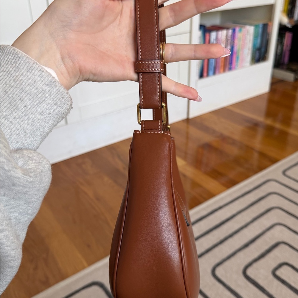 Celine Ava Triomphe Shoulder Bag in Tan - Picture 9 of 13